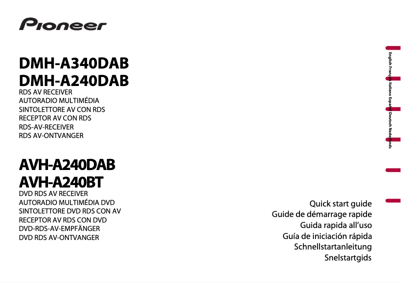 Page n°1 - Manuel utilisateur Pioneer DMH-A240DAB