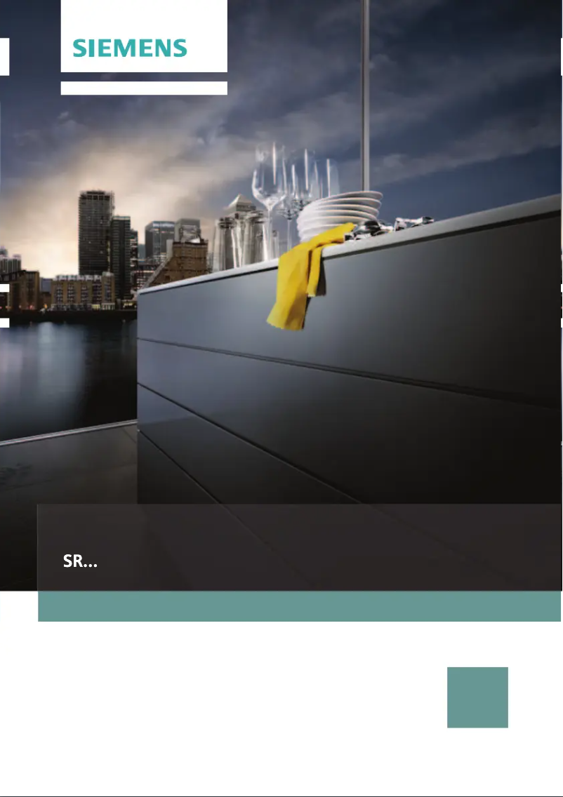 Page n°1 - Manuel utilisateur Siemens SR26T892EU