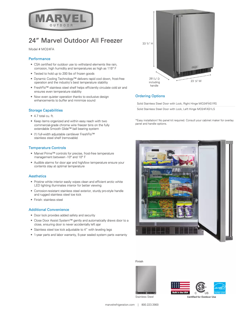 Image de la première page du manuel de l'appareil MO24FA1R