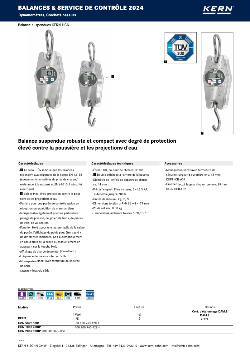 Image de la première page du manuel de l'appareil HCN 100K200IP