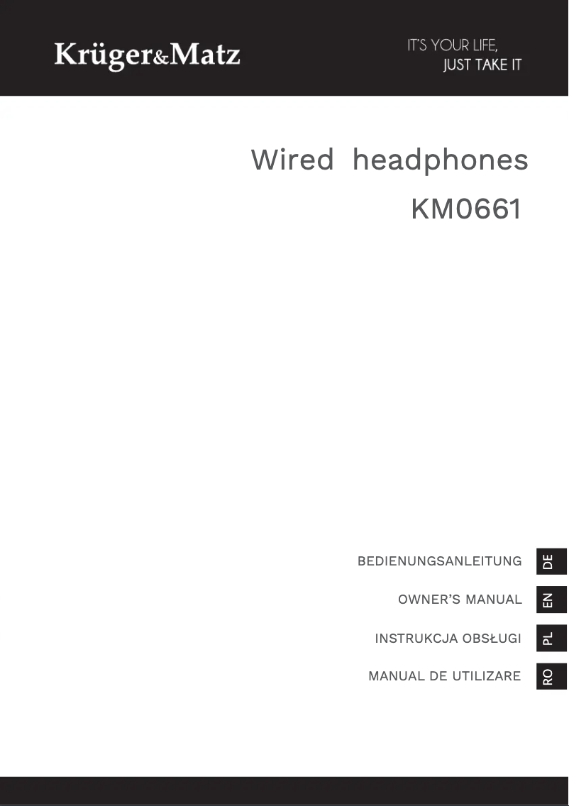 Page 1 de la notice Manuel utilisateur Krüger&Matz KM0661
