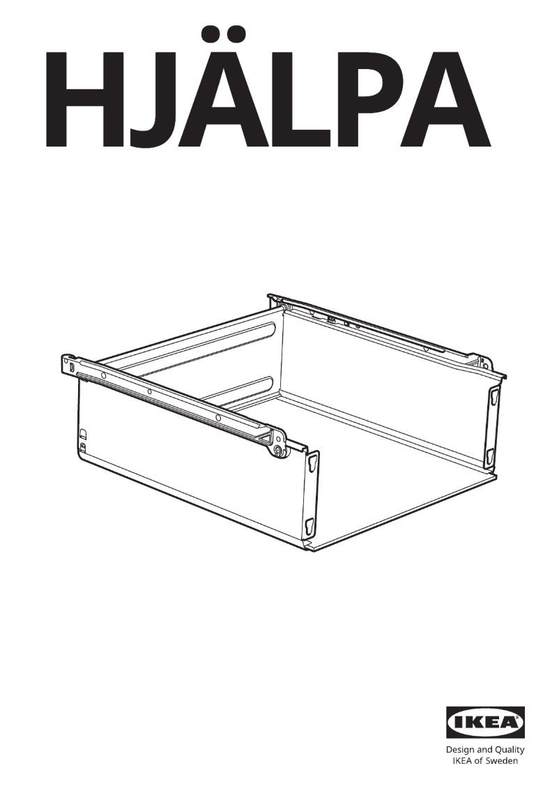 Page 1 de la notice Manuel utilisateur Ikea HJÄLPA 603.309.79