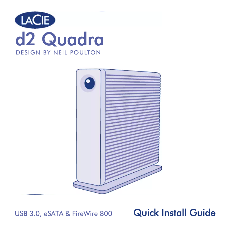 Page n°1 - Manuel utilisateur LaCie d2 Quadra USB 3.0