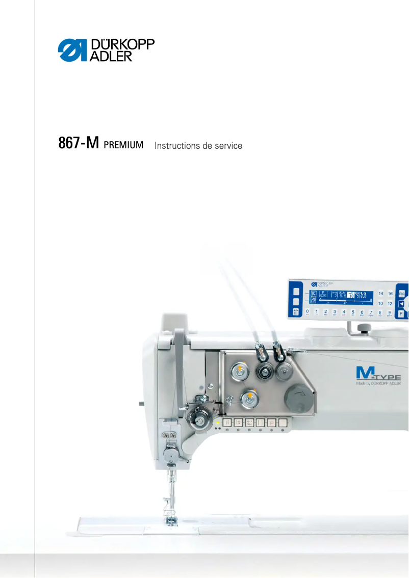 Image de la première page du manuel de l'appareil 867-M Premium