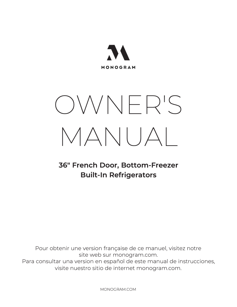 Image de la première page du manuel de l'appareil ZIP360NN