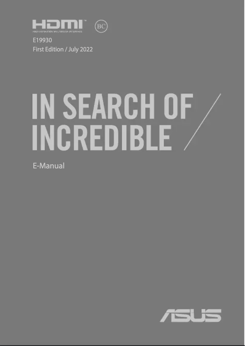 Image de la première page du manuel de l'appareil VivoBook Pro 16 OLED