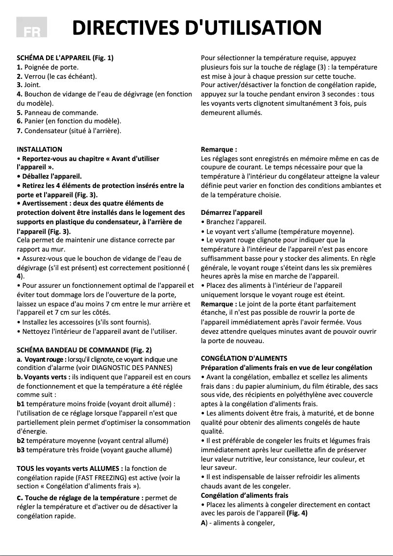Page 1 de la notice Mode d'emploi Indesit OS 270 H T (EX)