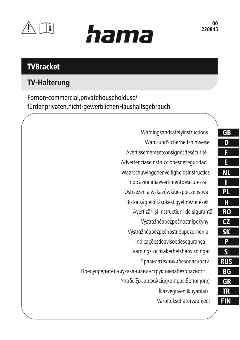 Page 1 de la notice Instructions de sécurité Hama Ultraslim 00118604
