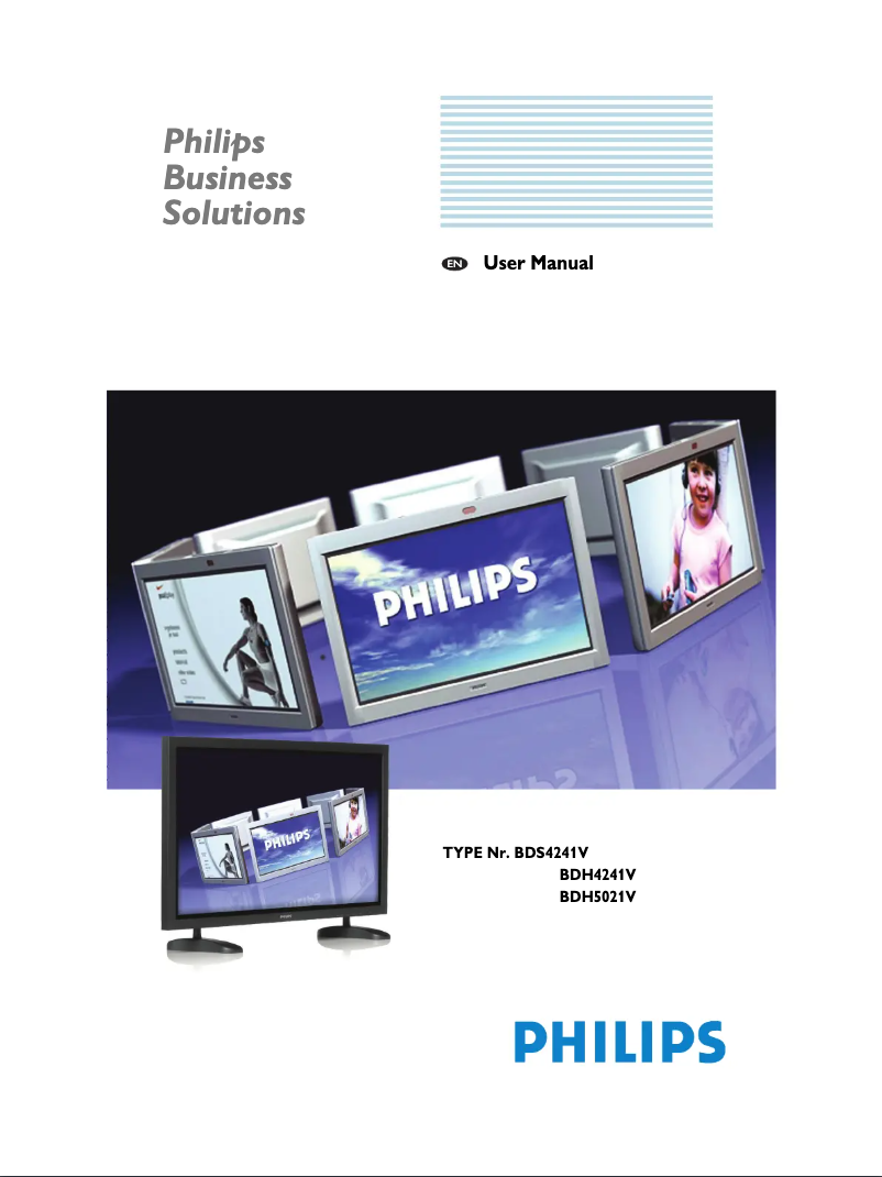 Page n°1 - Manuel utilisateur Philips BDS424IV