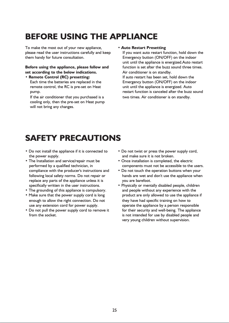 Page 1 de la notice Manuel utilisateur Whirlpool AMD 052