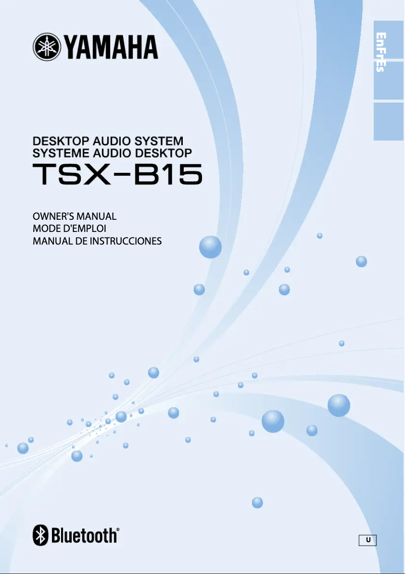 Page 1 de la notice Manuel utilisateur Yamaha TSX-B15D