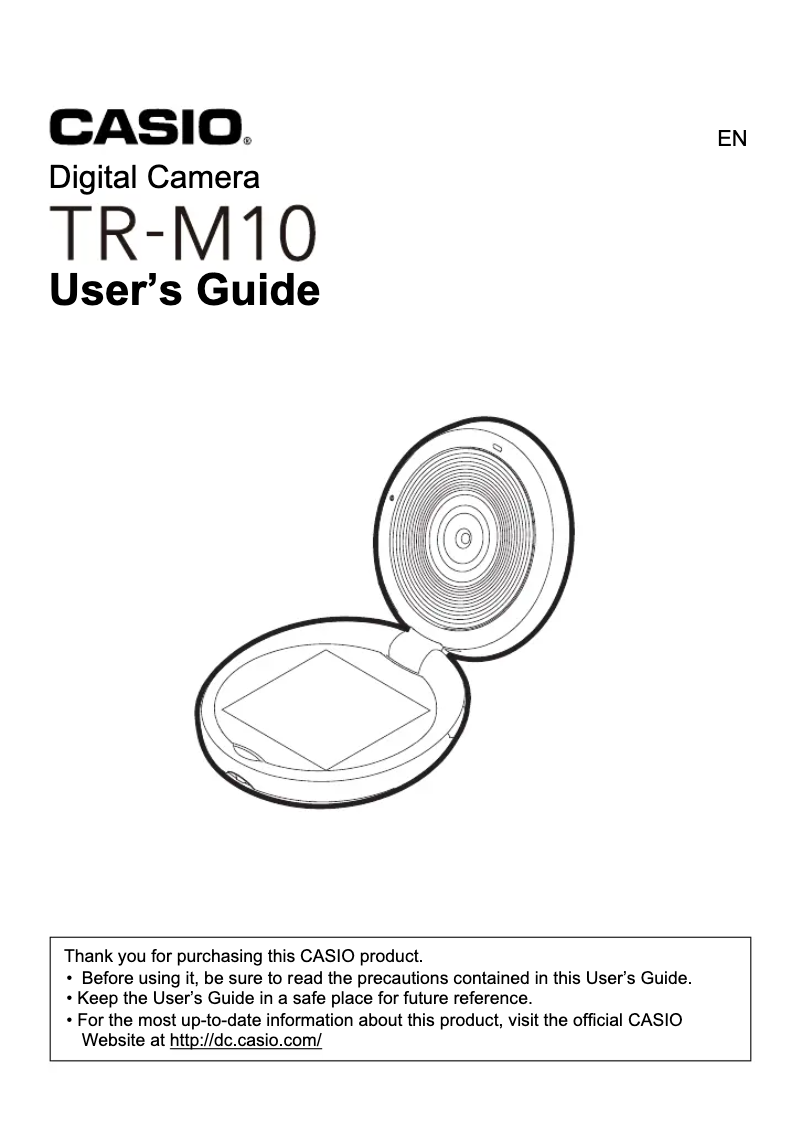 Image de la première page du manuel de l'appareil TR-M10