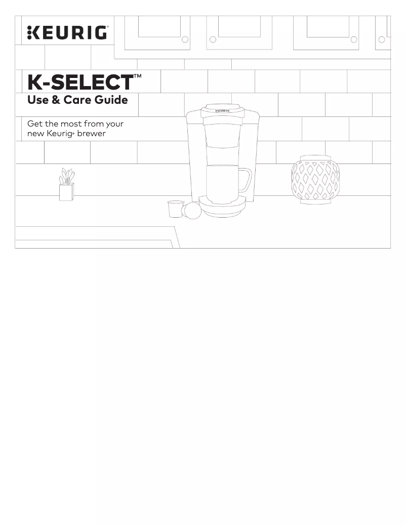 Page 1 de la notice Manuel utilisateur Keurig K-SELECT
