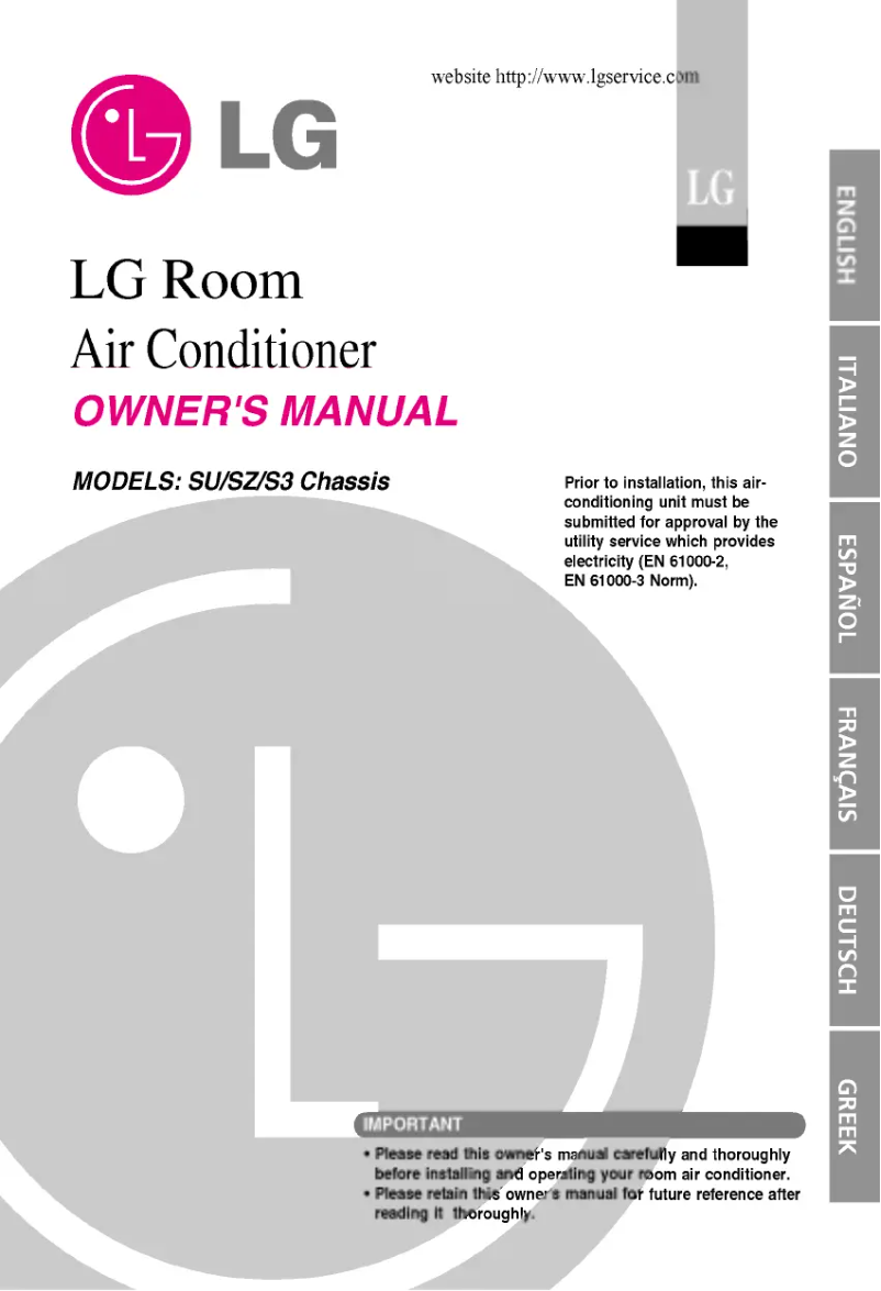Page n°1 - Manuel utilisateur LG AS-H126URM1