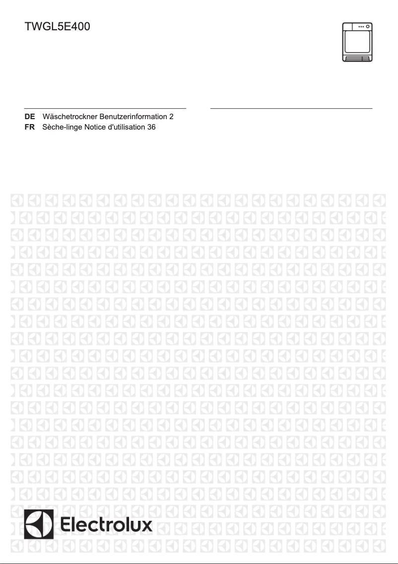 Page 1 de la notice Manuel utilisateur Electrolux TWGL5E400