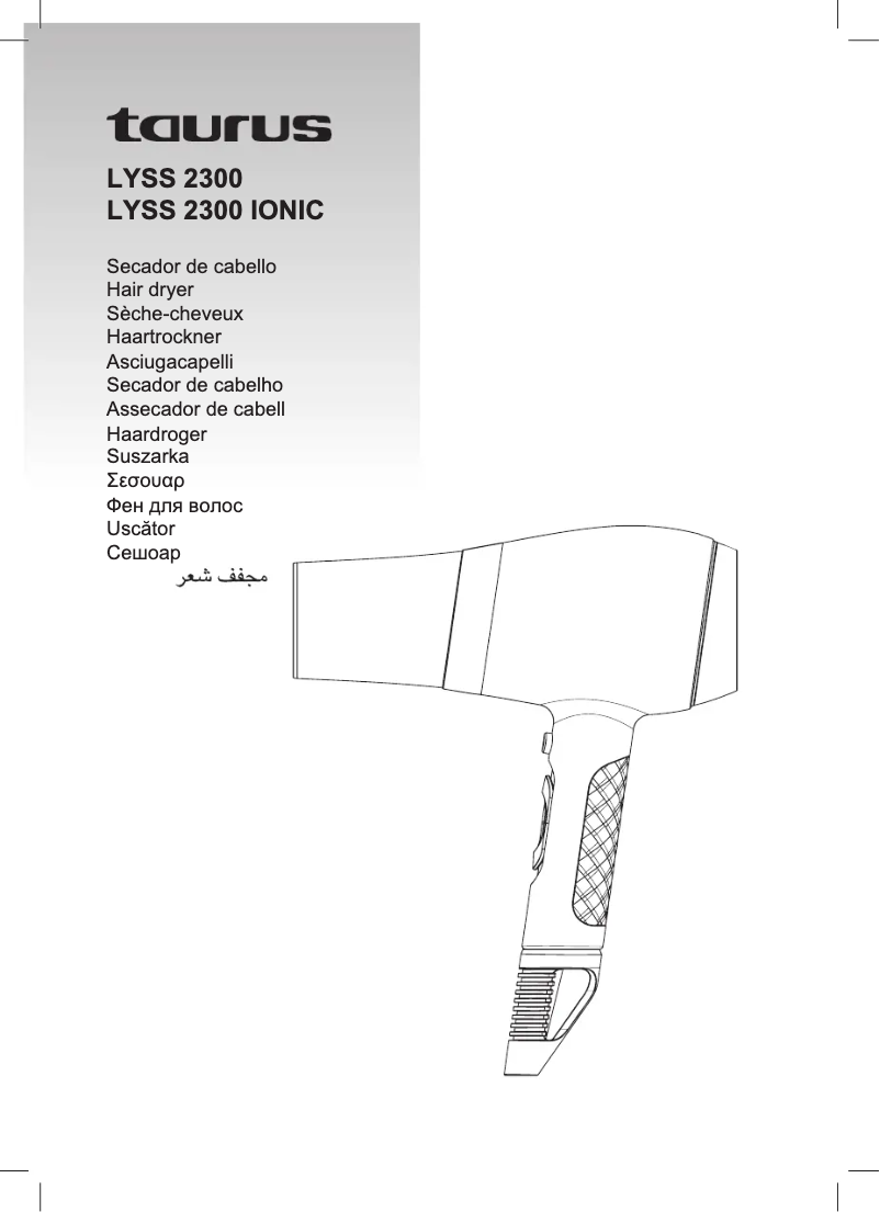 Page n°1 - Manuel utilisateur Taurus LYSS 2300