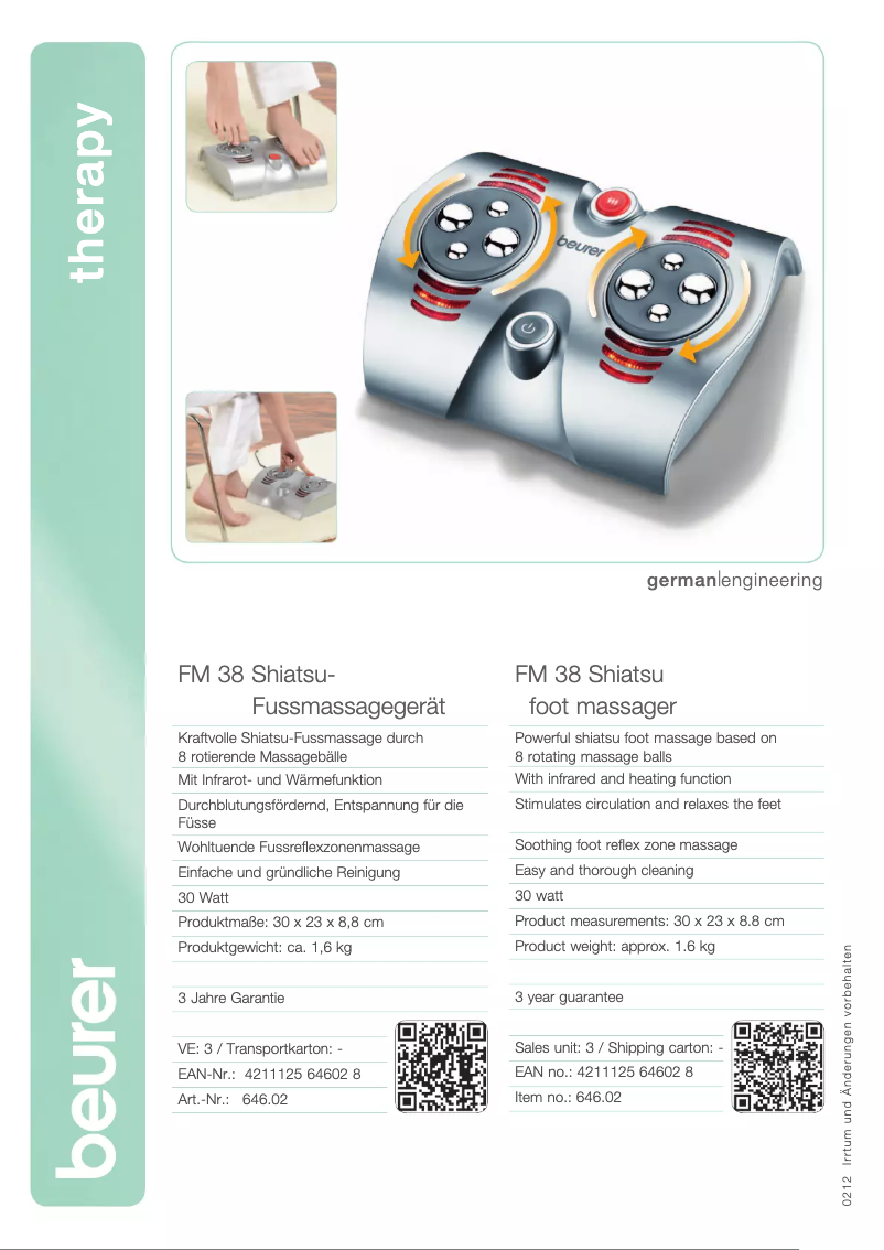 Image de la première page du manuel de l'appareil FM 38