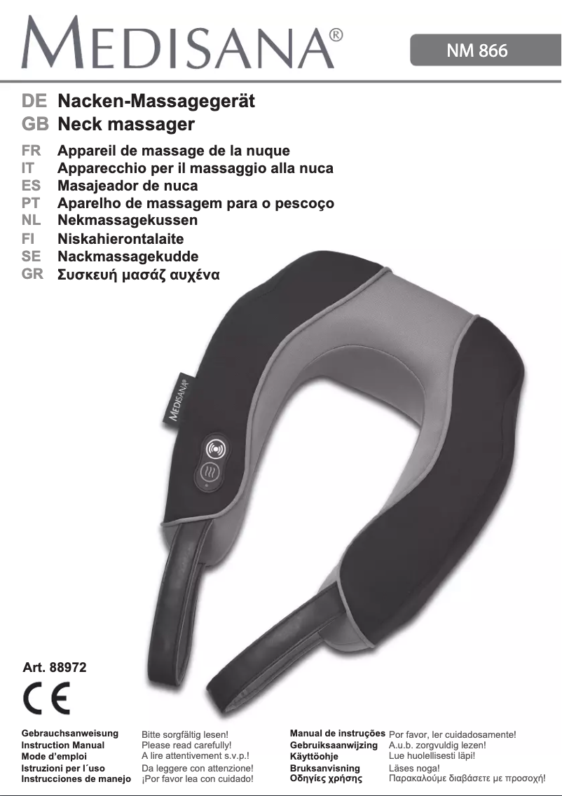 Image de la première page du manuel de l'appareil NM 866