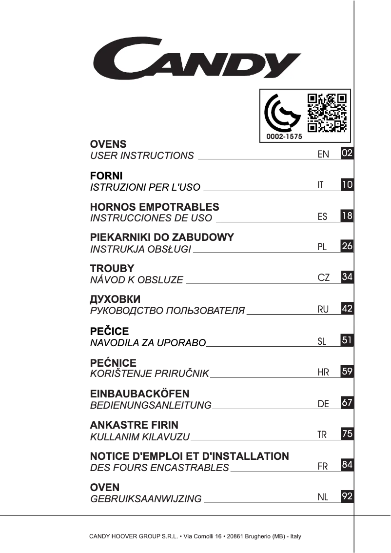 Image de la première page du manuel de l'appareil FCXE625VNX/E