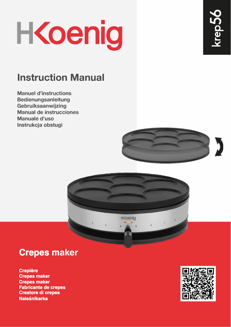 Page n°1 - Manuel utilisateur H.Koenig KREP56