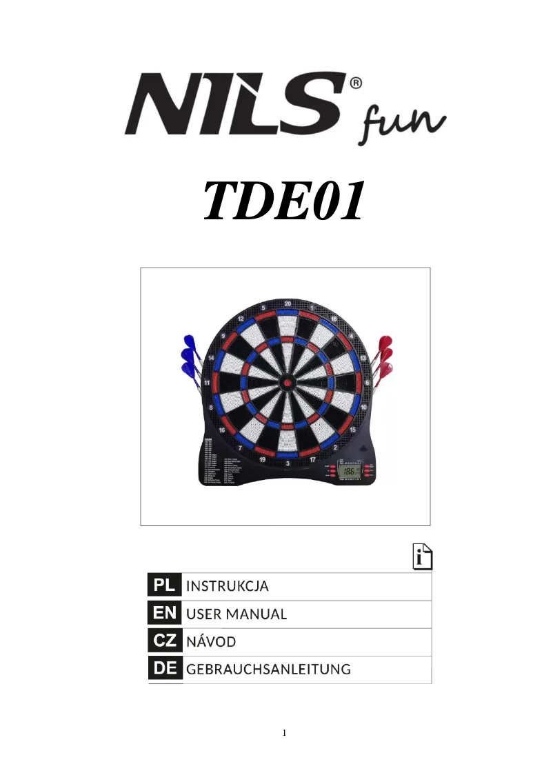 Image de la première page du manuel de l'appareil TDE01