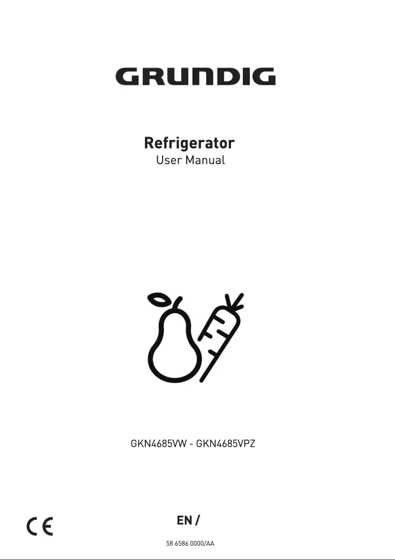 Page 1 de la notice Manuel utilisateur Grundig GKN4685VW