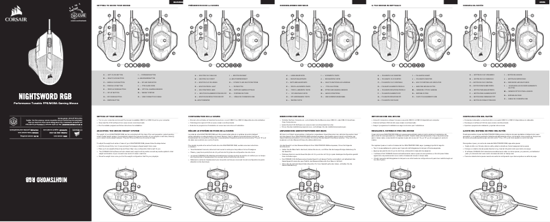 Page n°1 - Manuel utilisateur Corsair Nightsword RGB