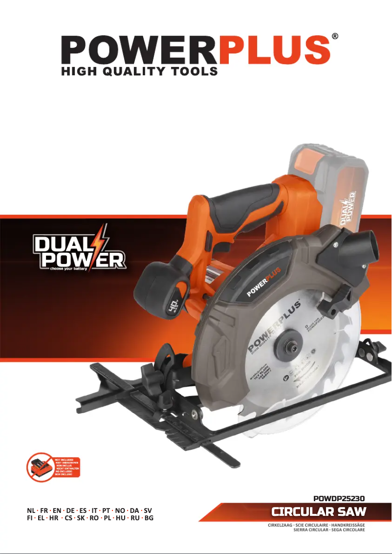 Image de la première page du manuel de l'appareil POWDP25230