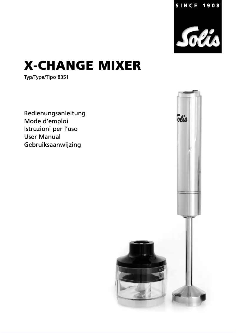 Page n°1 - Manuel utilisateur Solis X-Change 835