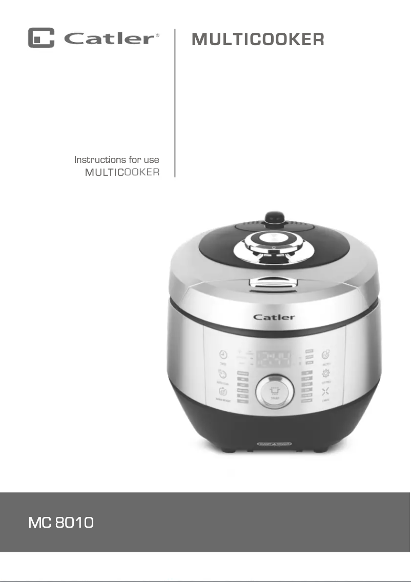 Page n°1 - Manuel utilisateur Catler MC 8010