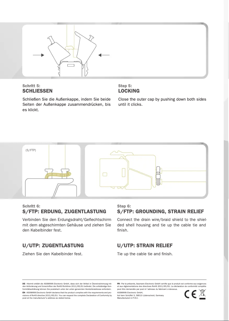 Page 1 de la notice Manuel utilisateur Digitus DN-93612-1