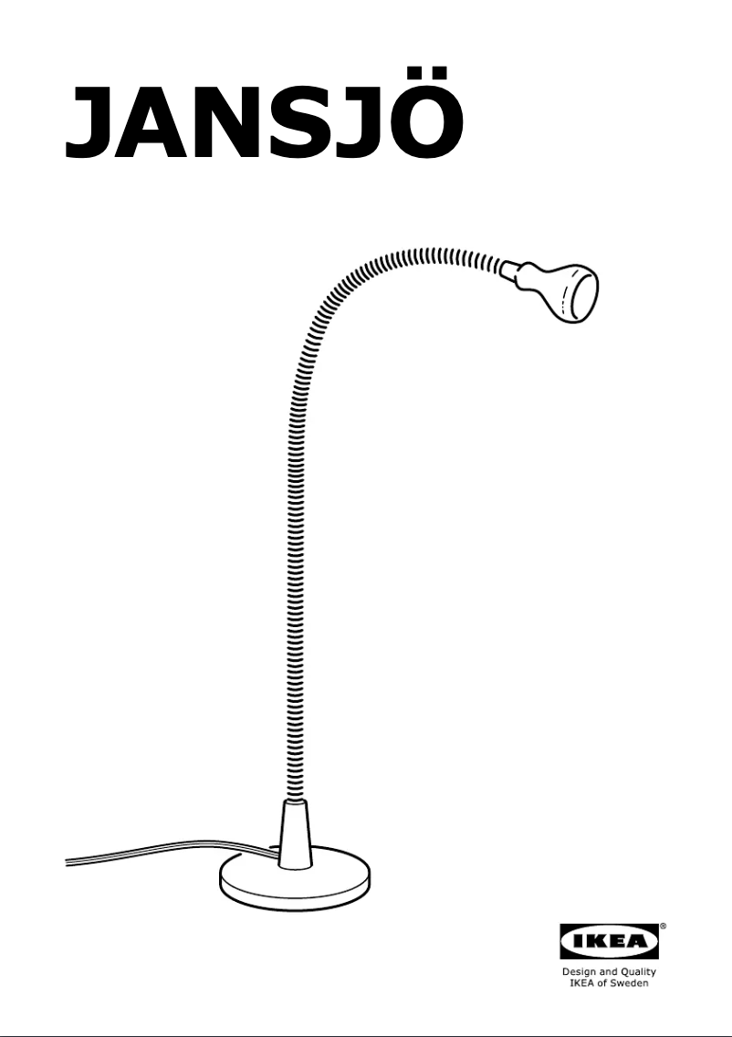 Page 1 de la notice Manuel utilisateur Ikea JANSJO (Desk)