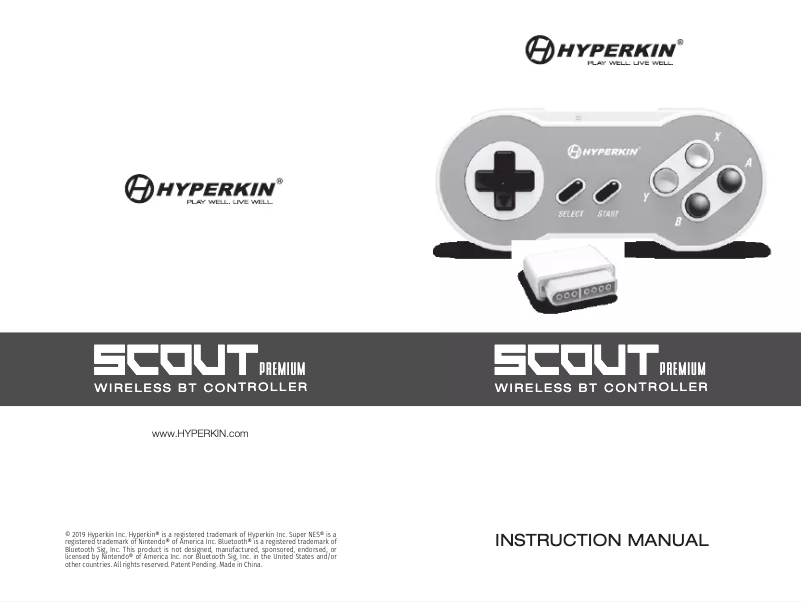 Image de la première page du manuel de l'appareil Scout Premium
