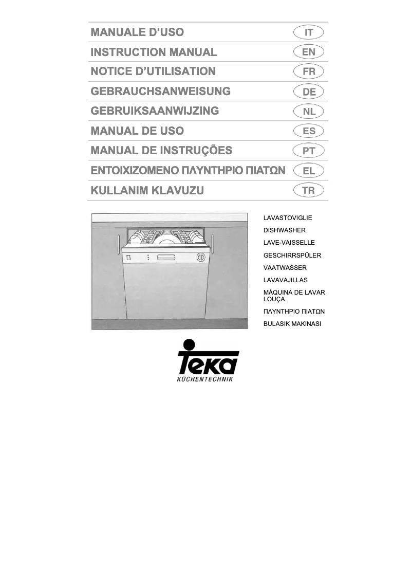 Page n°1 - Manuel utilisateur Teka LP7 790