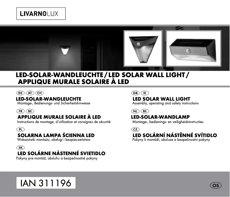 Page n°1 - Manuel utilisateur Livarno Lux HG03508