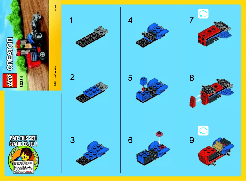 Page n°1 - Manuel utilisateur Lego Tractor 30284