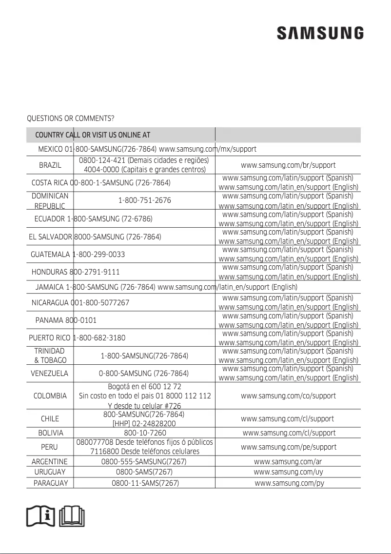 Page 1 de la notice Manuel utilisateur Samsung AR24MVSSCWKNCB