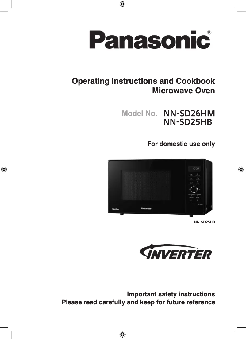 Page 1 de la notice Manuel utilisateur Panasonic NN-SD25HB