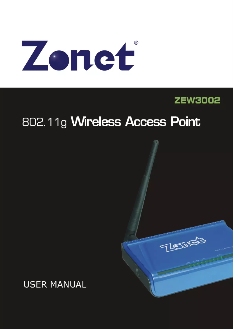 Página 1 del manual Manual de usuario Zonet ZEW3002