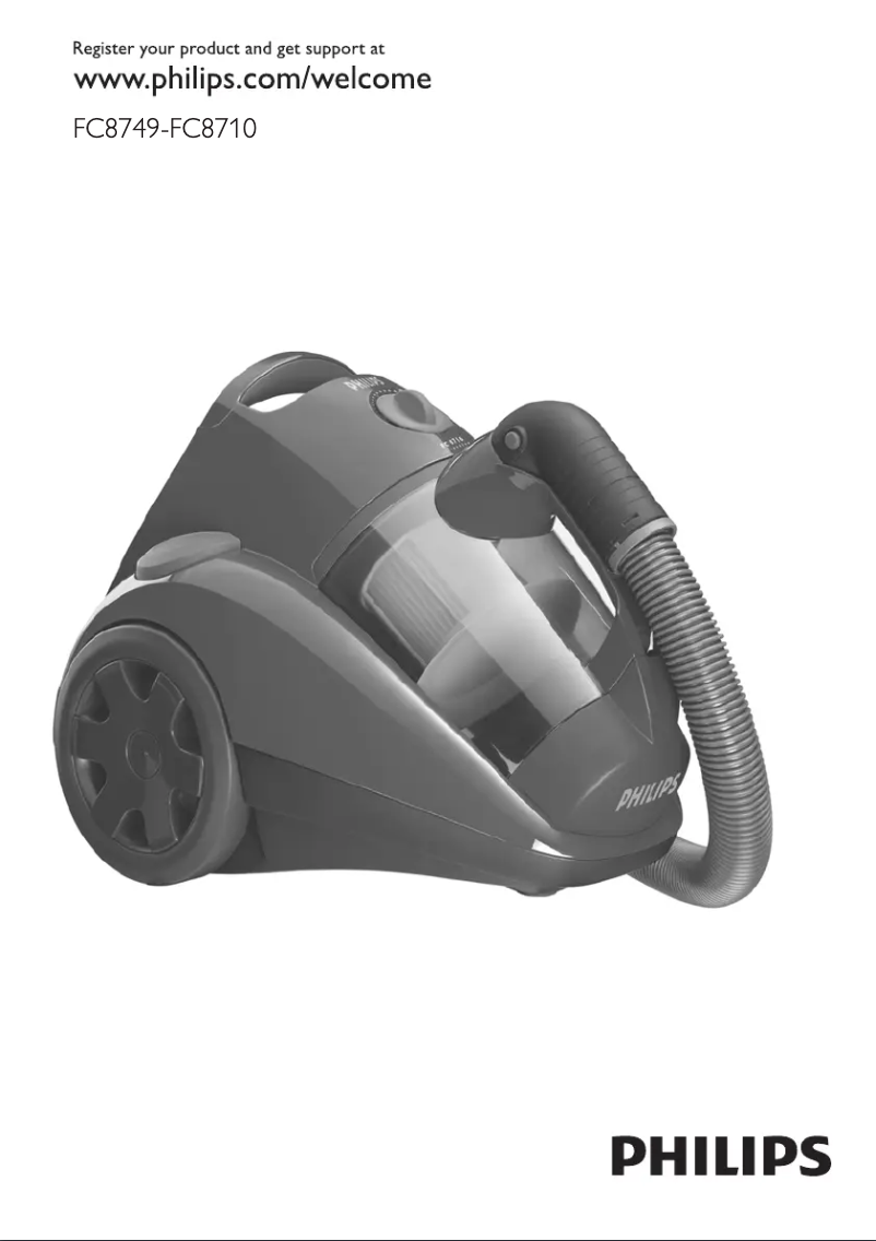 Image de la première page du manuel de l'appareil EasyClean FC8748