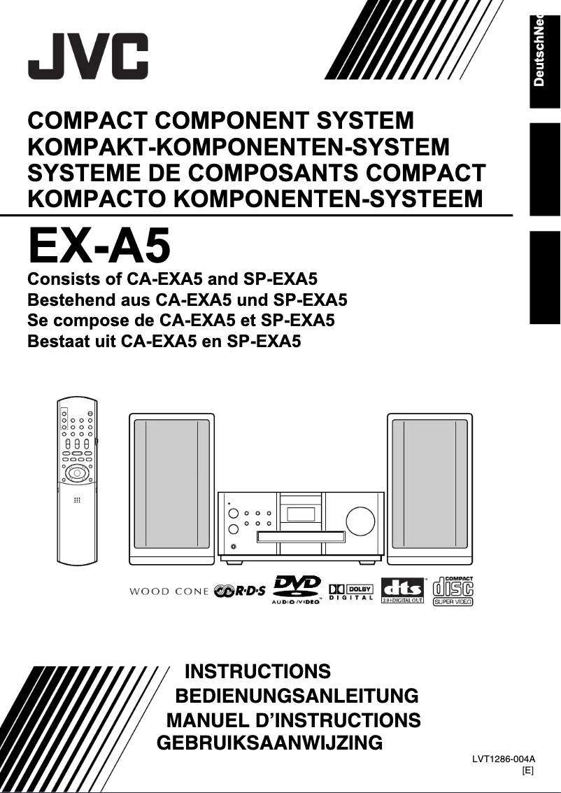 Image de la première page du manuel de l'appareil EX-A5