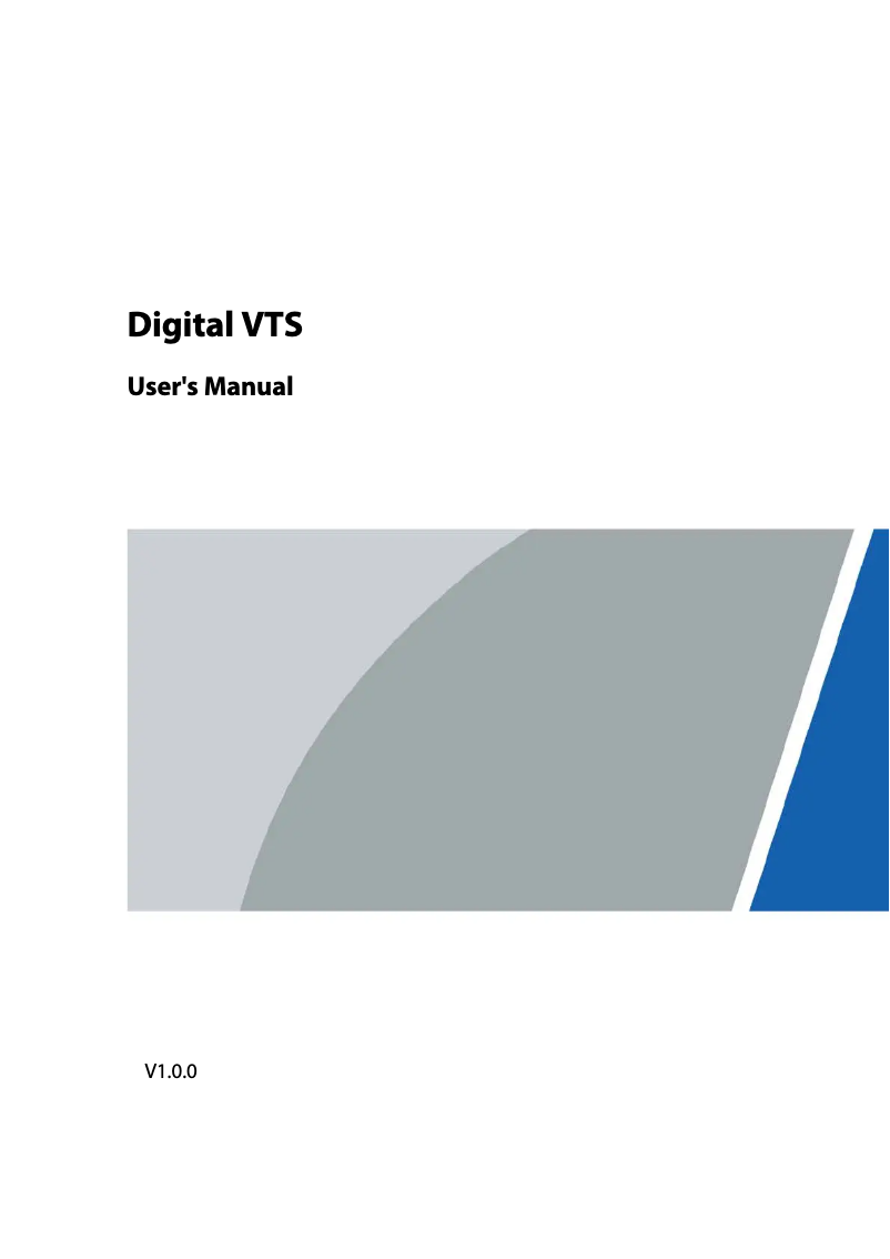 Image de la première page du manuel de l'appareil VTS5A40B