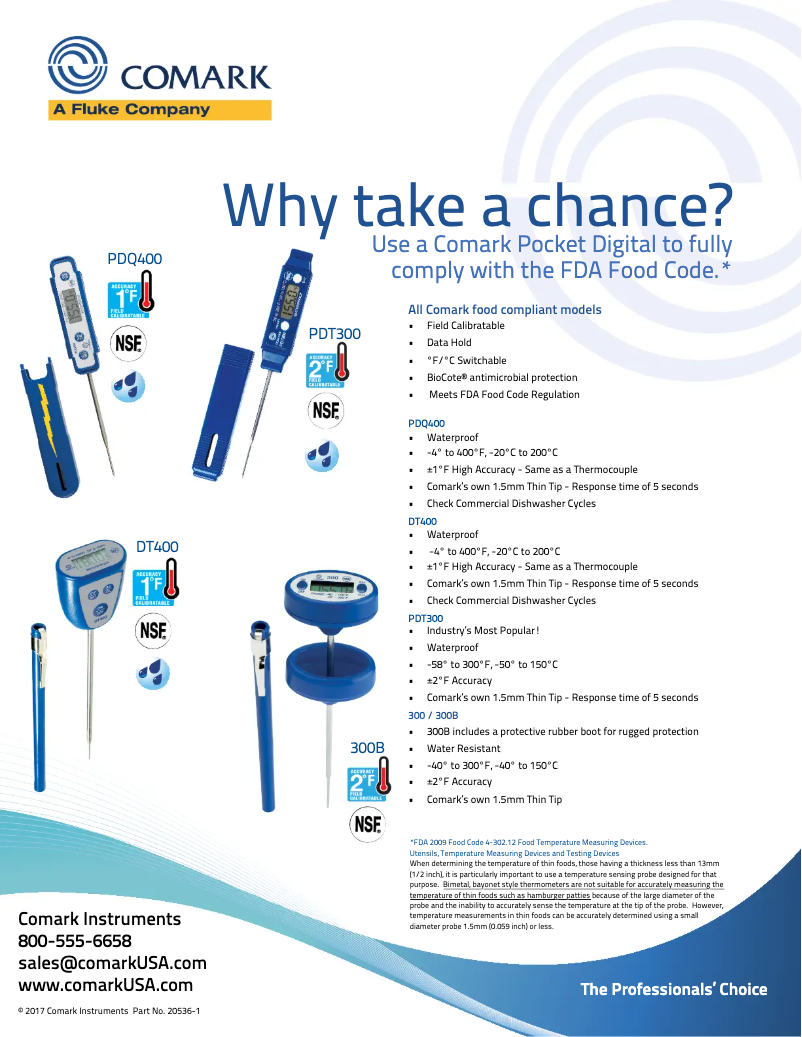 Page n°1 - Manuel utilisateur Comark 300