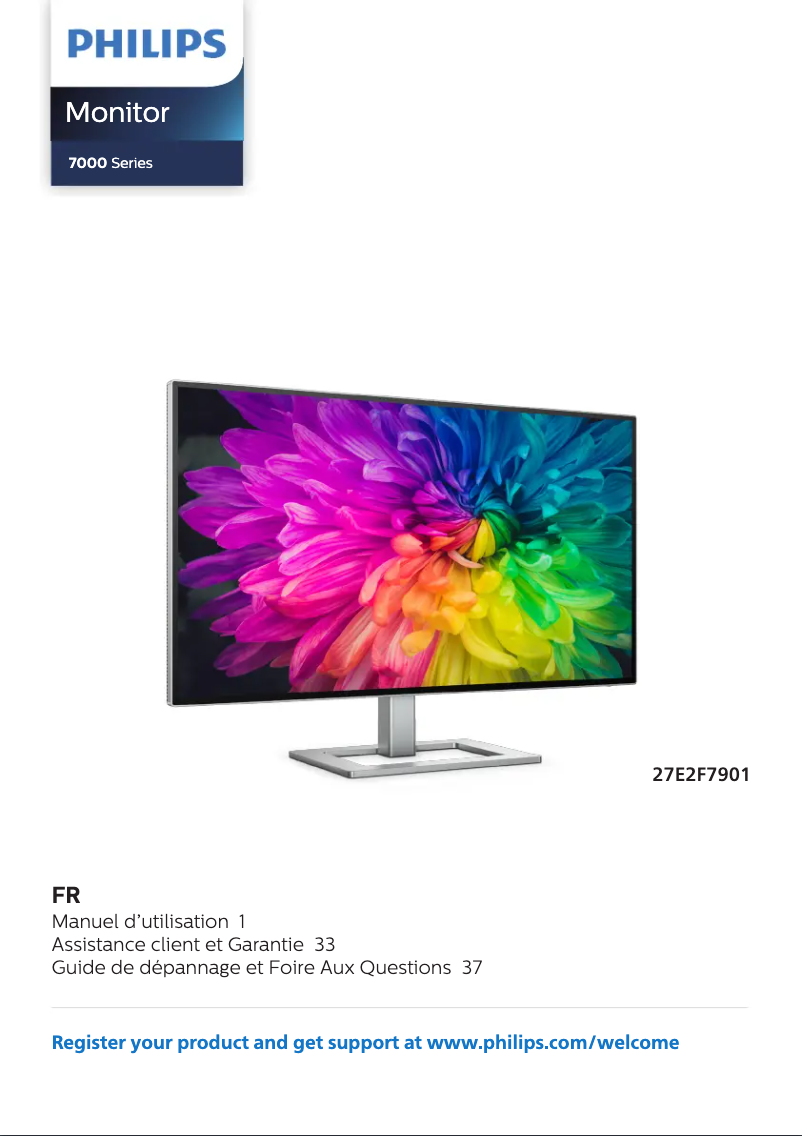 Page n°1 - Manuel utilisateur Philips 27E2F7901