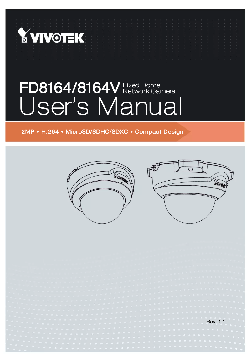 Image de la première page du manuel de l'appareil FD8164V-F3