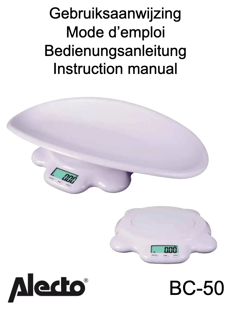 Page 1 de la notice Manuel utilisateur Alecto BC-50