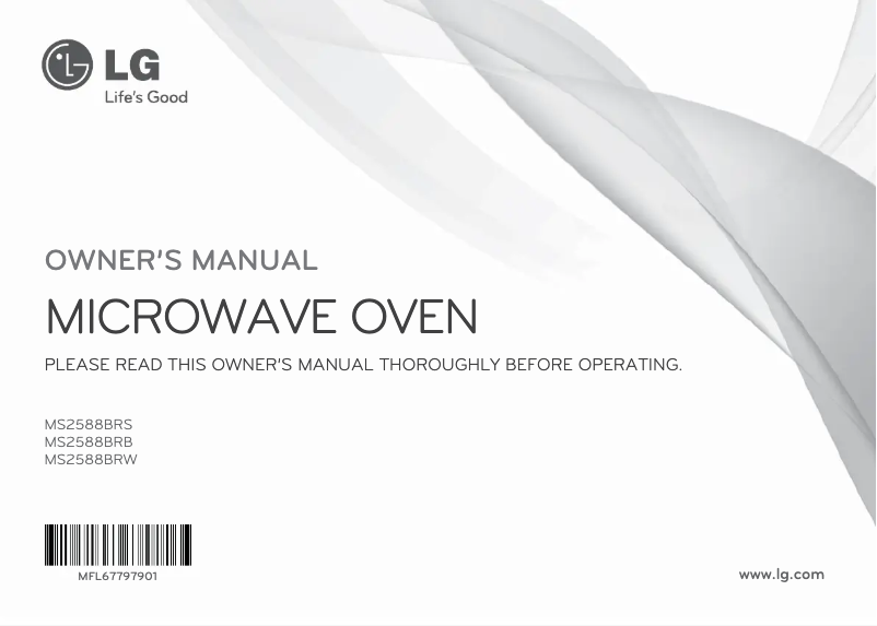 Page n°1 - Manuel utilisateur LG MS2588BRW