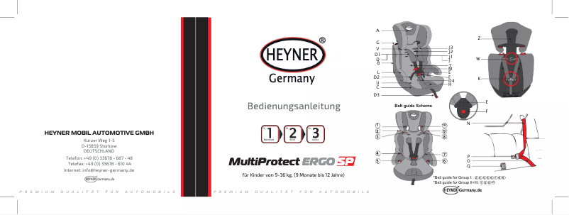 Image de la première page du manuel de l'appareil MultiProtect Ergo SP