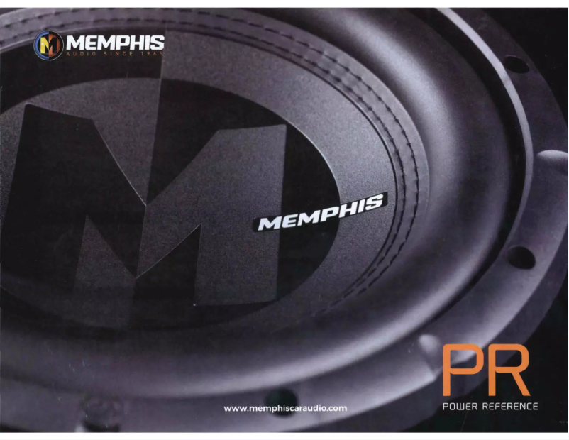 Page n°1 - Manuel utilisateur Memphis Audio PRX824