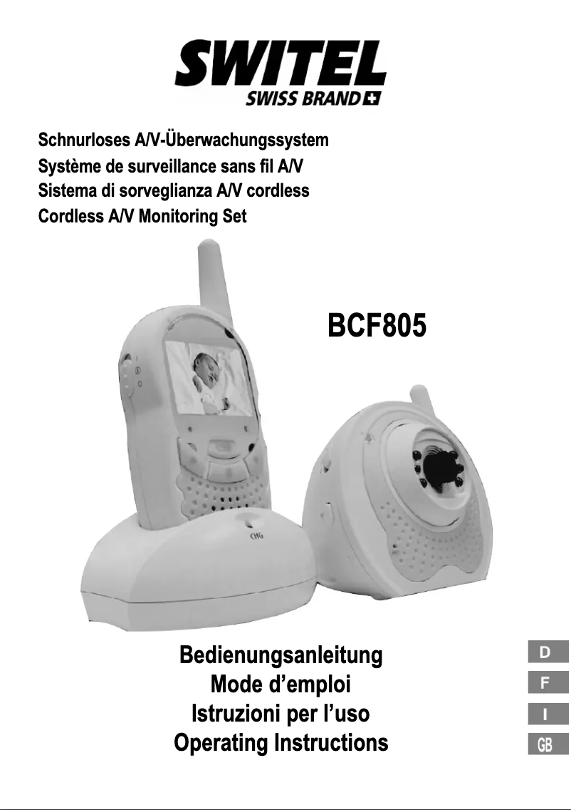Page n°1 - Manuel utilisateur Switel BCF805